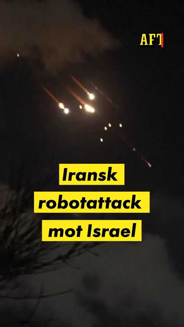 Iransk robotattack mot Israel – ”Kraftig upptrappning”