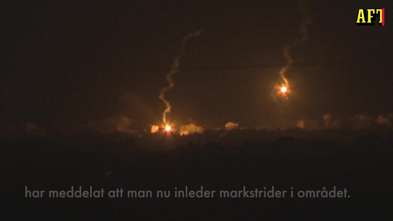 Bilder inifrån södra Gaza – stridsvagnar ska ha rullat in