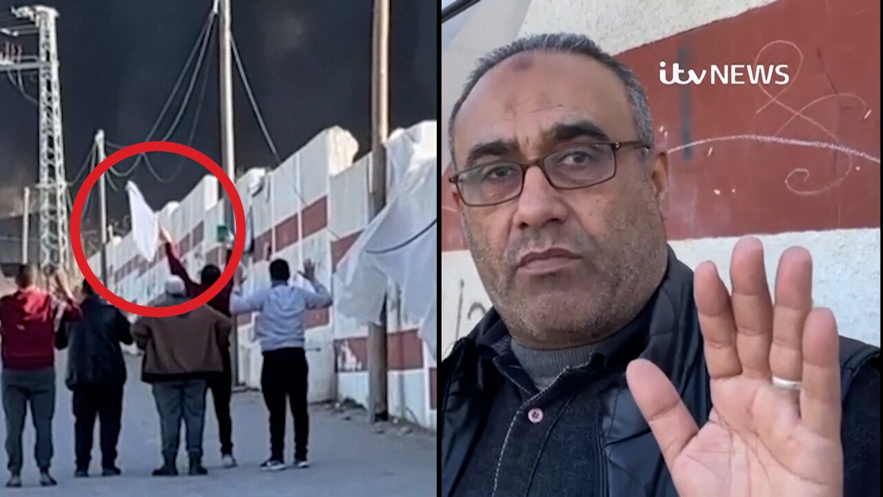 Viftar med vit flagga – sen skjuts mannen ihjäl