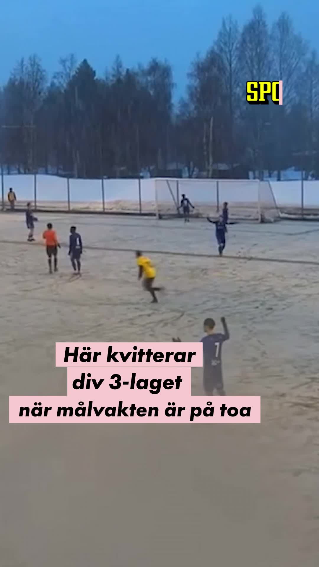 Årets skitmål – när målvakten är på toa
