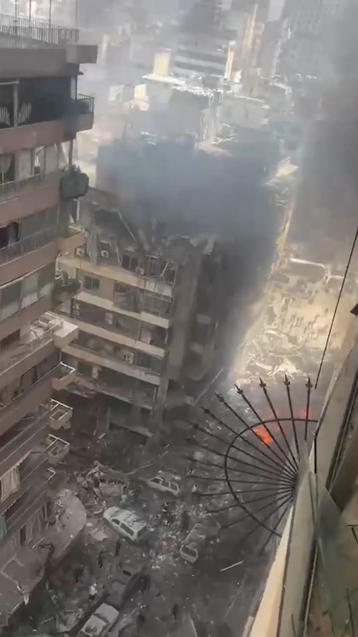 Israel bombar Beirut – trots vapenvila 