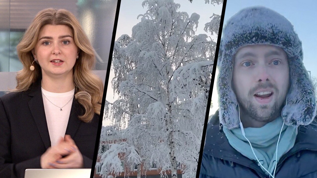 Nytt köldrekord – minusgrader i hela landet