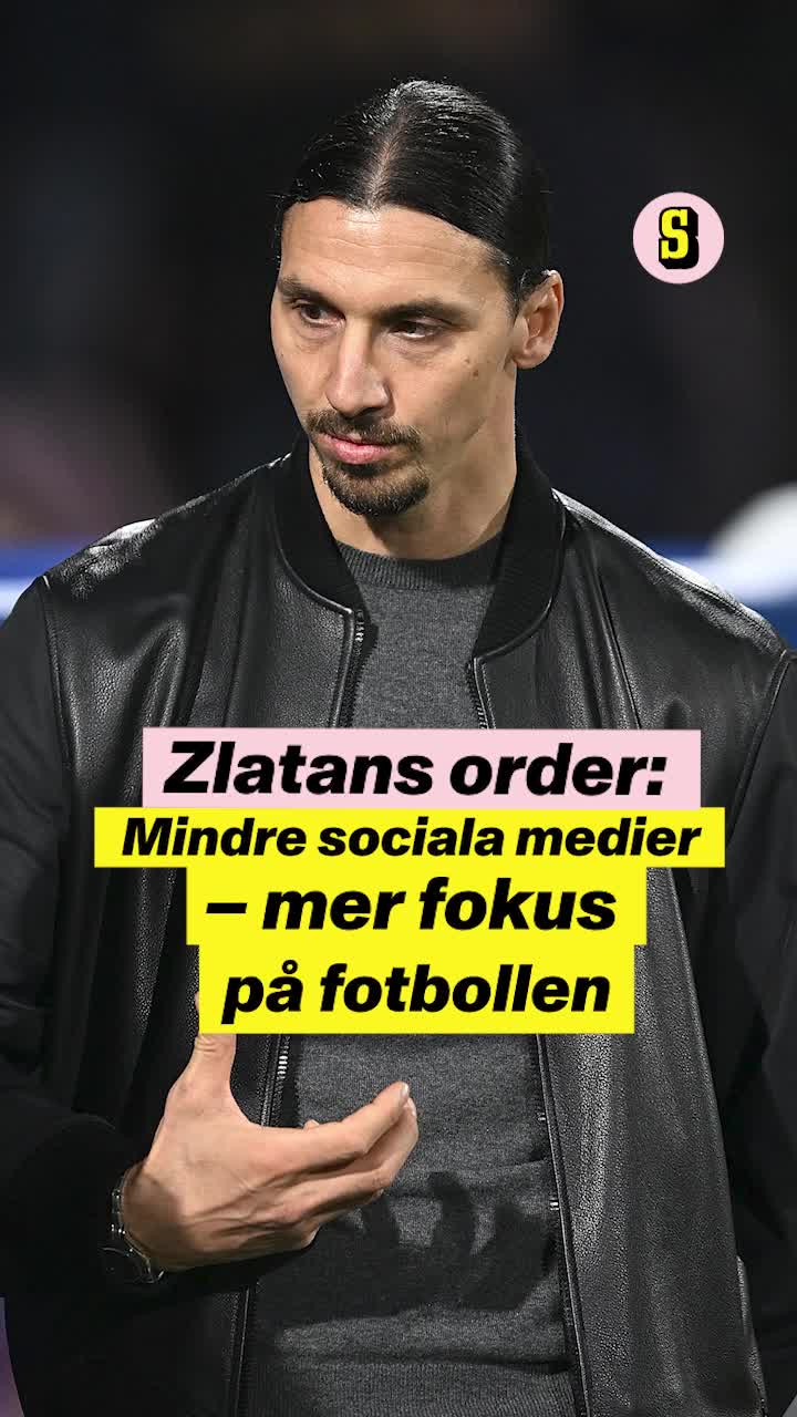 Zlatans order – mindre sociala medier, mer fotboll