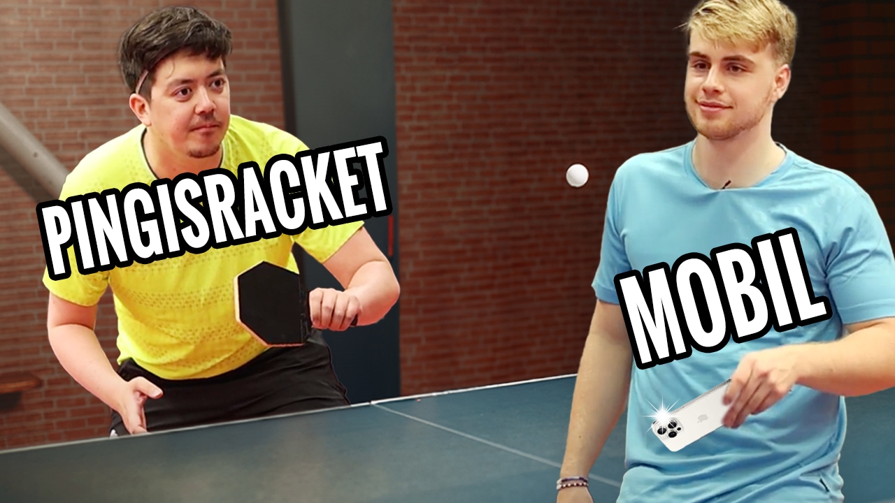 Amatör spelar med racket, proffs spelar med mobil – Vem vinner?