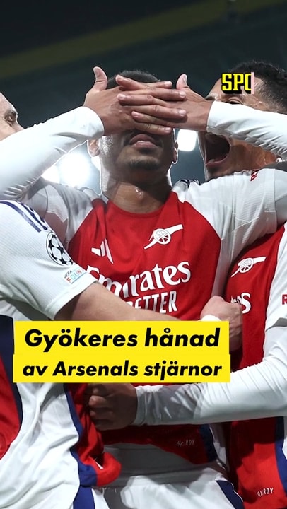 Gyökeres hånad i Arsenals kross