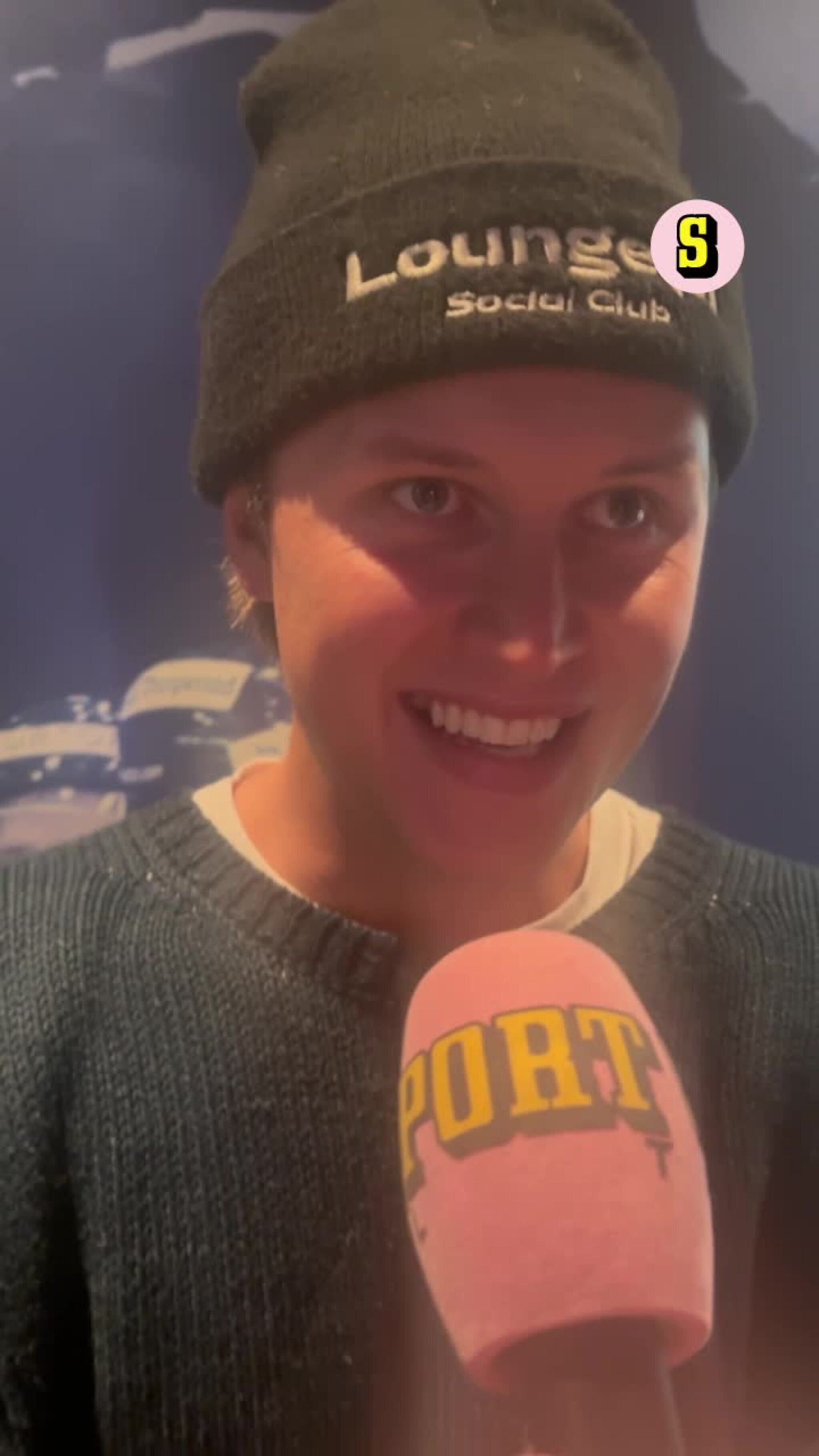 Victor Leksell på plats för att se Frölunda