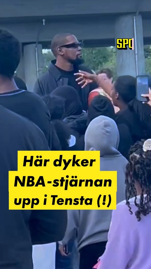 Här dyker NBA-stjärnan upp – i Tensta