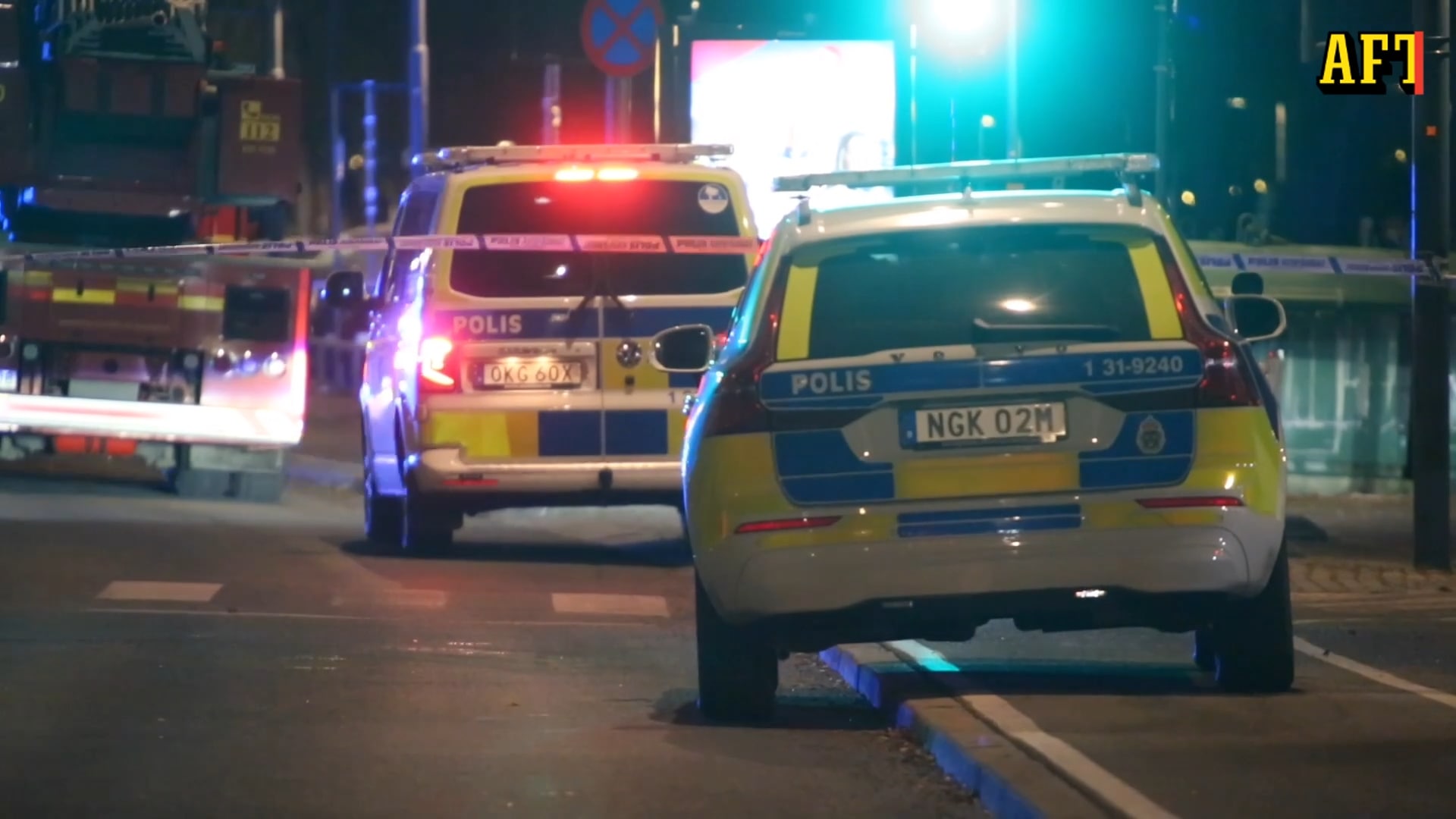 Här jobbar de efter explosionen