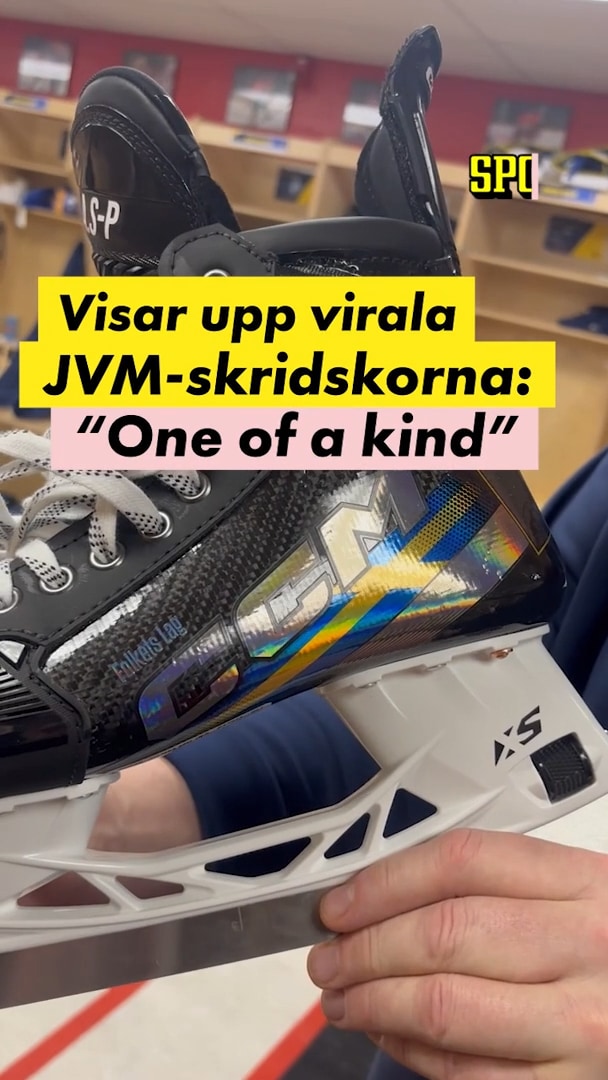 Visar upp virala JVM-skridskorna: "Grymma"