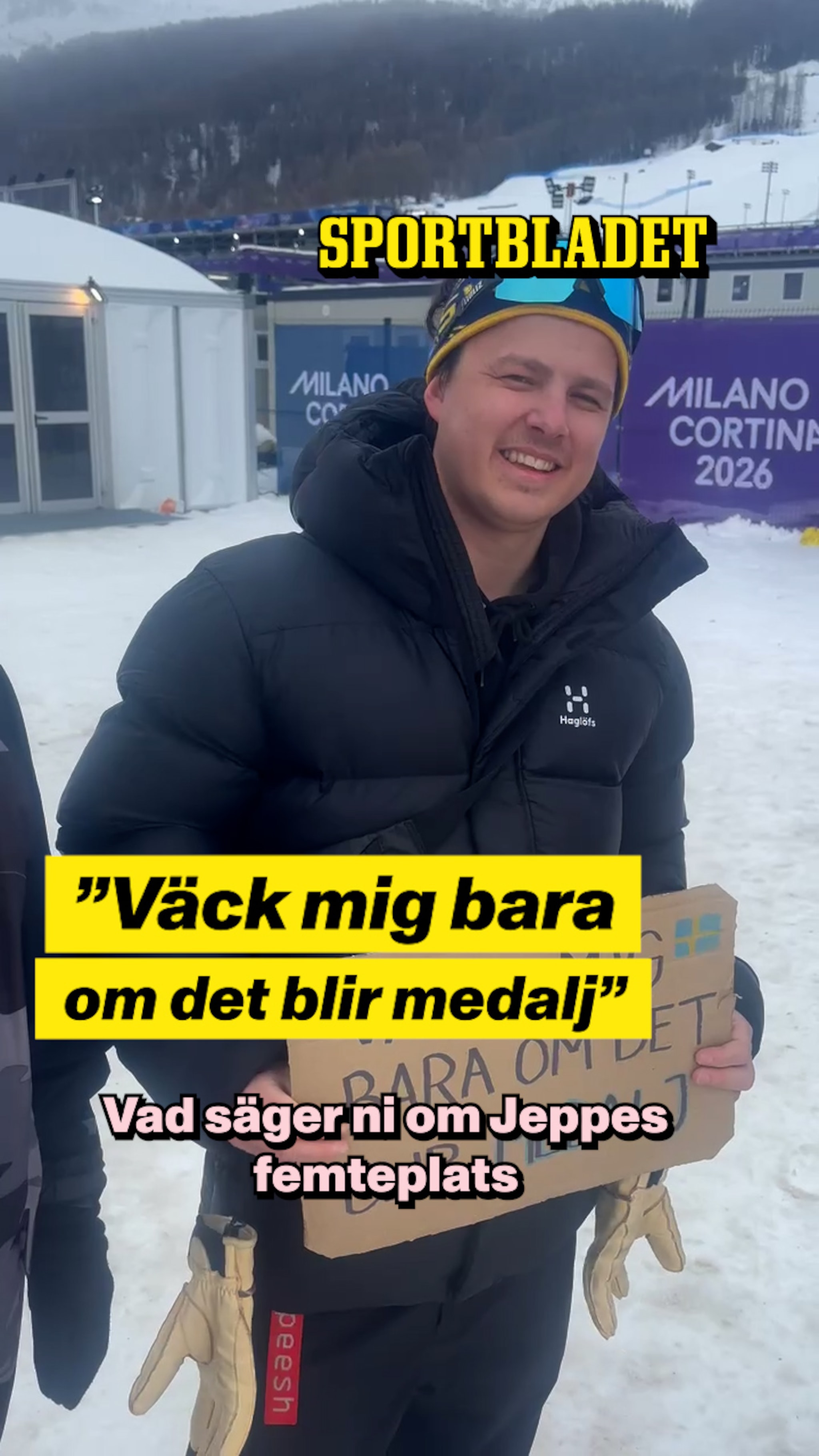 Familjen på plats efter Tjäders femteplats