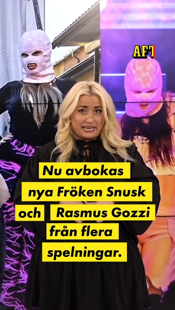 Arrangörer avbokar nya Fröken Snusk