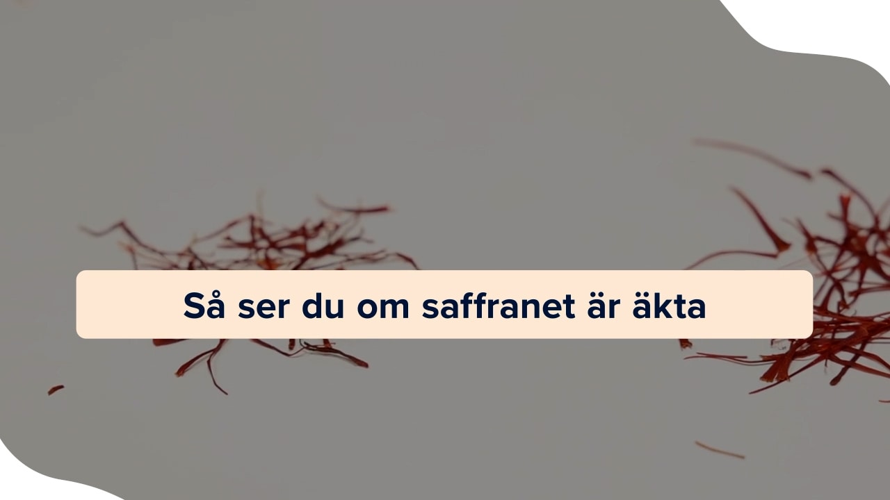 Enkelt test – så vet du om saffranet är äkta