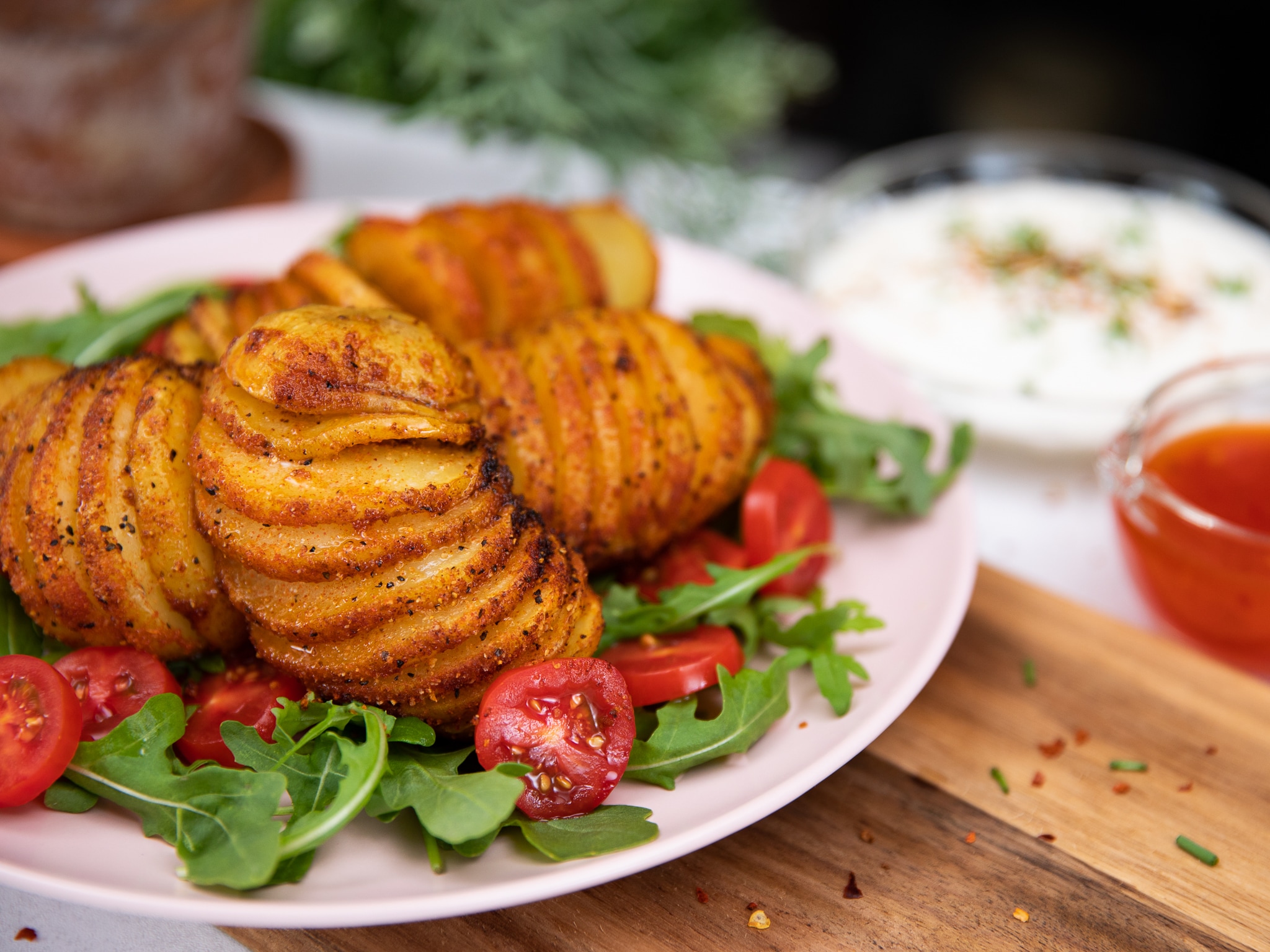 Kryddiga och krispiga potatisspiraler