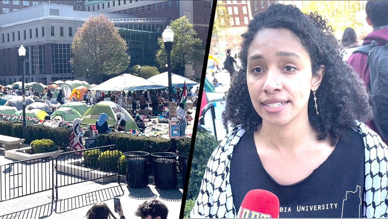 Studenter har byggt egen campingstad på universitetet