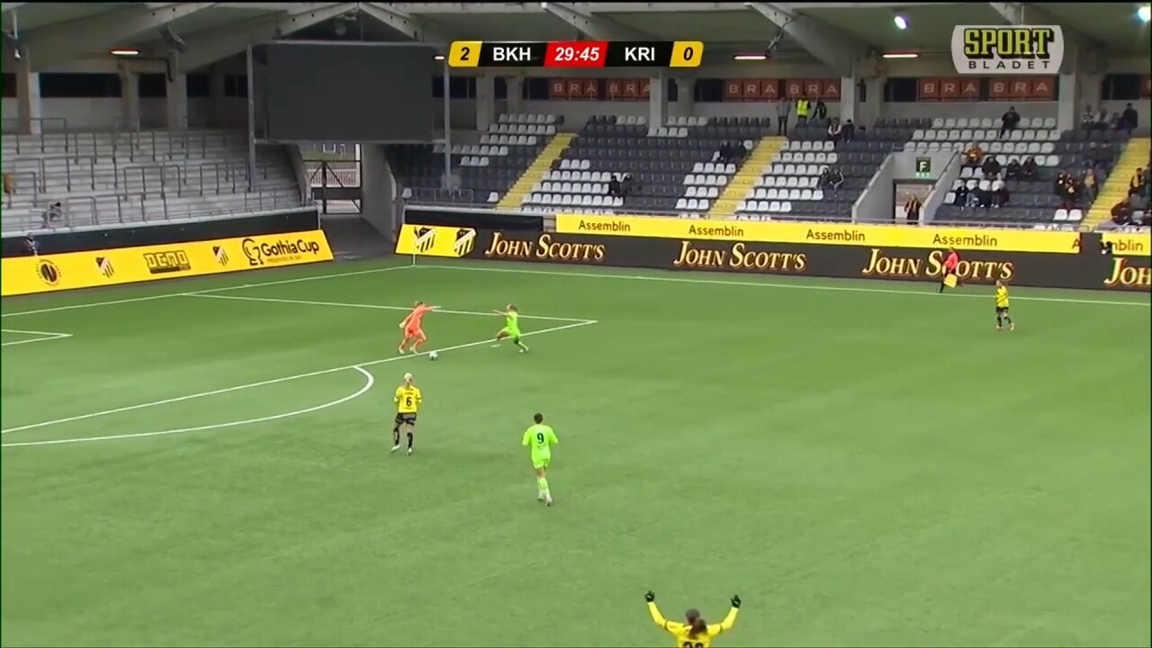 Häcken krossar Kristianstad – se målen här