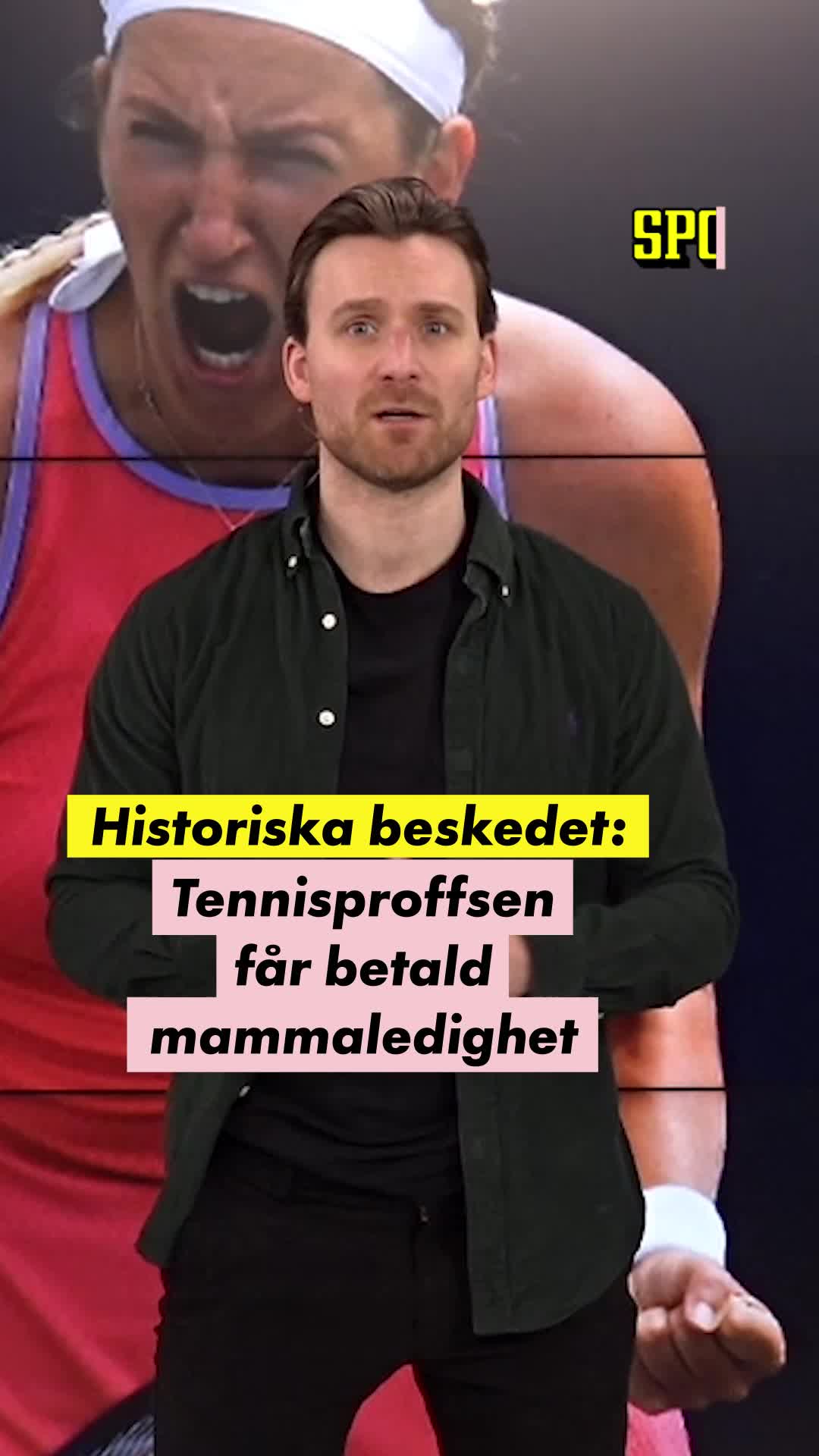 Saudiarabien betalar för tennisproffsens mammaledighet