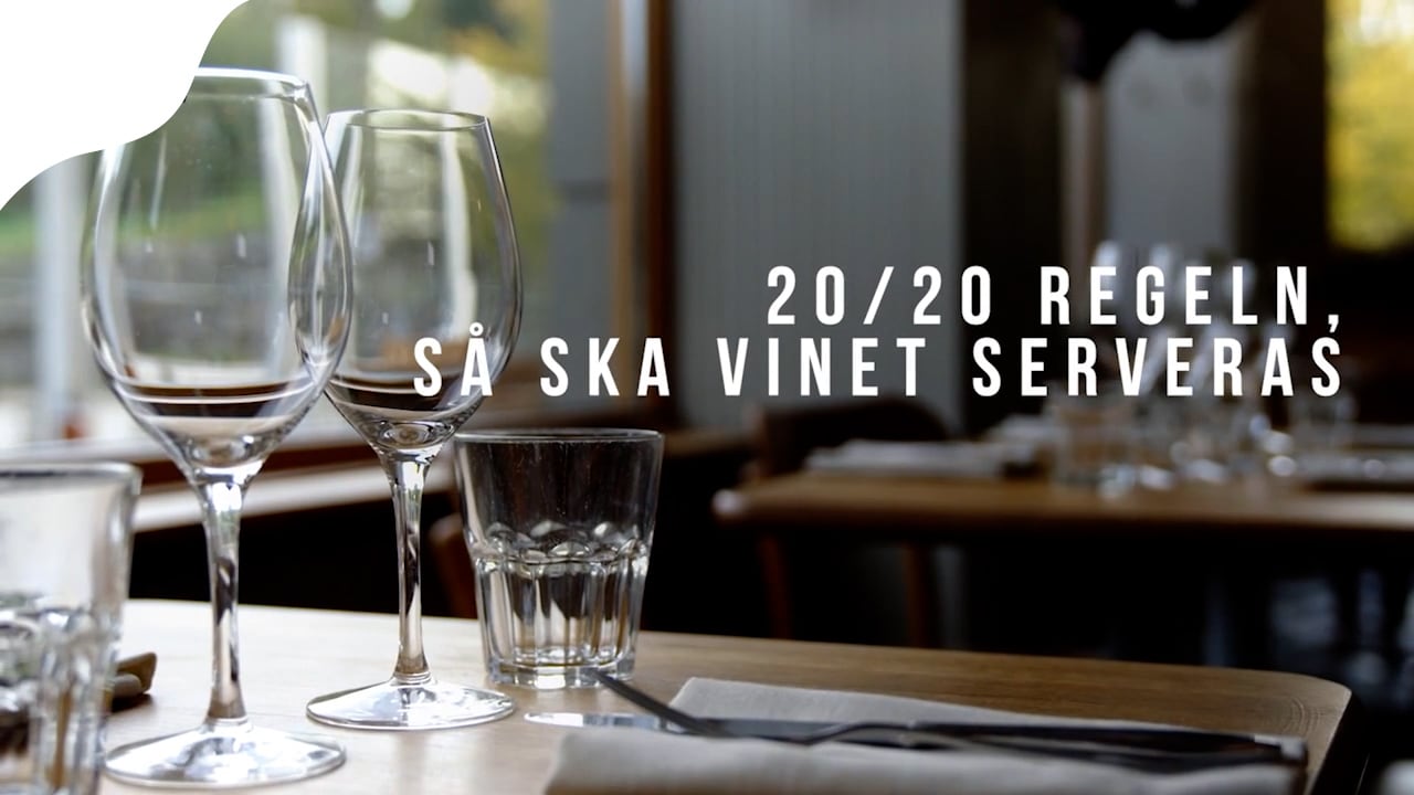 20/20 -regeln. Så ska vinet serveras