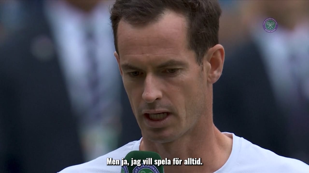 Andy Murray i tårar: ”Vill spela för alltid”