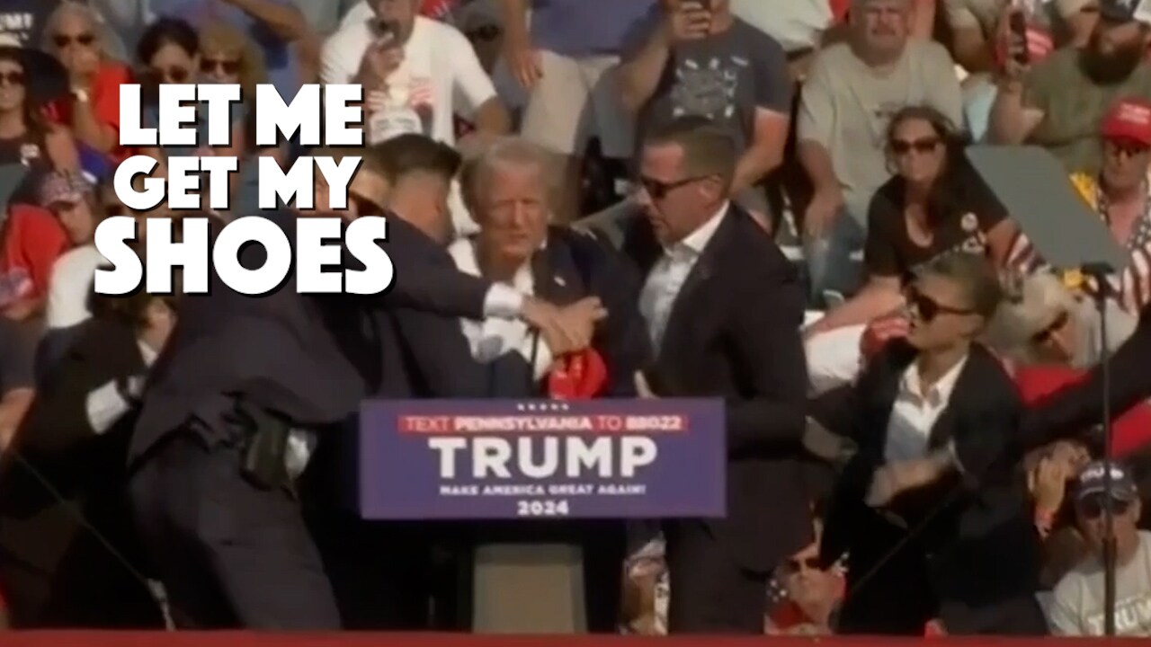 Trumps skomysterie löst: ”Sinnesnärvaro”