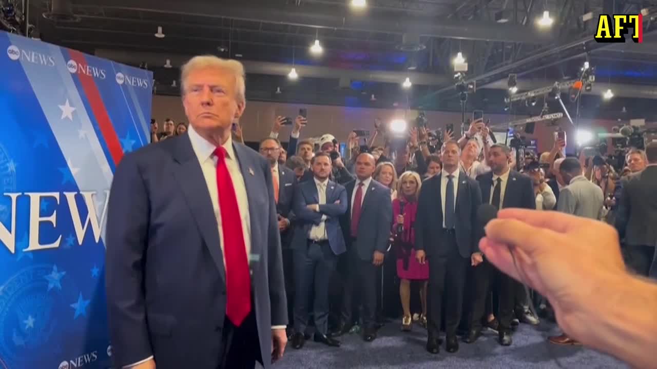 Trump efter debatten mot Harris: ”De var väldigt orättvisa”