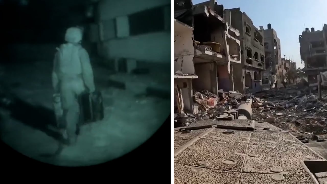 Filmerna från markoffensiven inne i Gaza – uppmanas att ta pauser