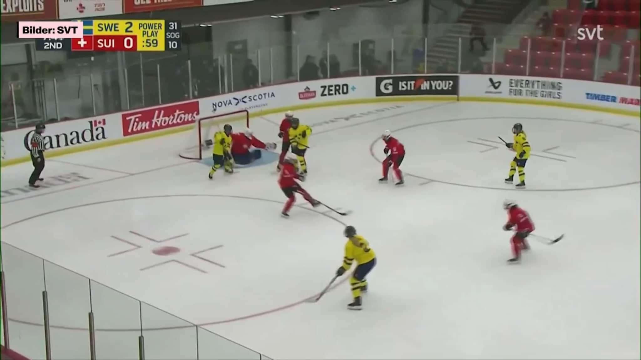 Se talangens assist i Sveriges seger