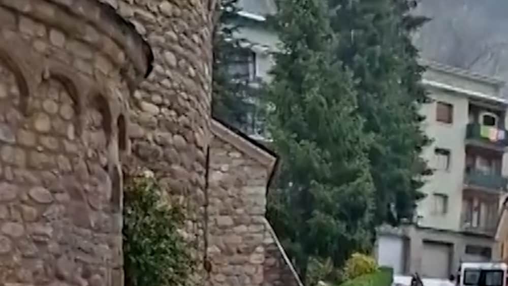 Exceptionell hagelstorm i Spanien