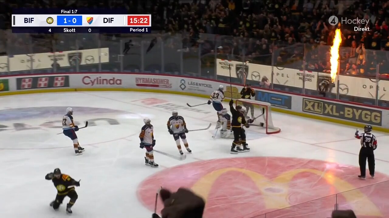 HockeyAllsvenskan: Här kör Brynäs över Djurgården i första finalmatchen