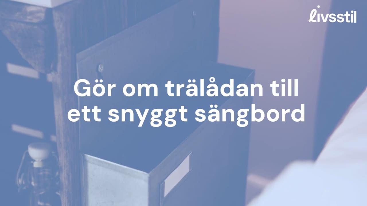 Så enkelt gör du om trälådan till ett snyggt sängbord