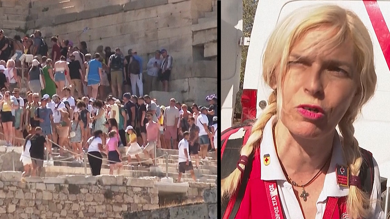 Grekland stänger ner Akropolis: ”Värmen är ofattbar”