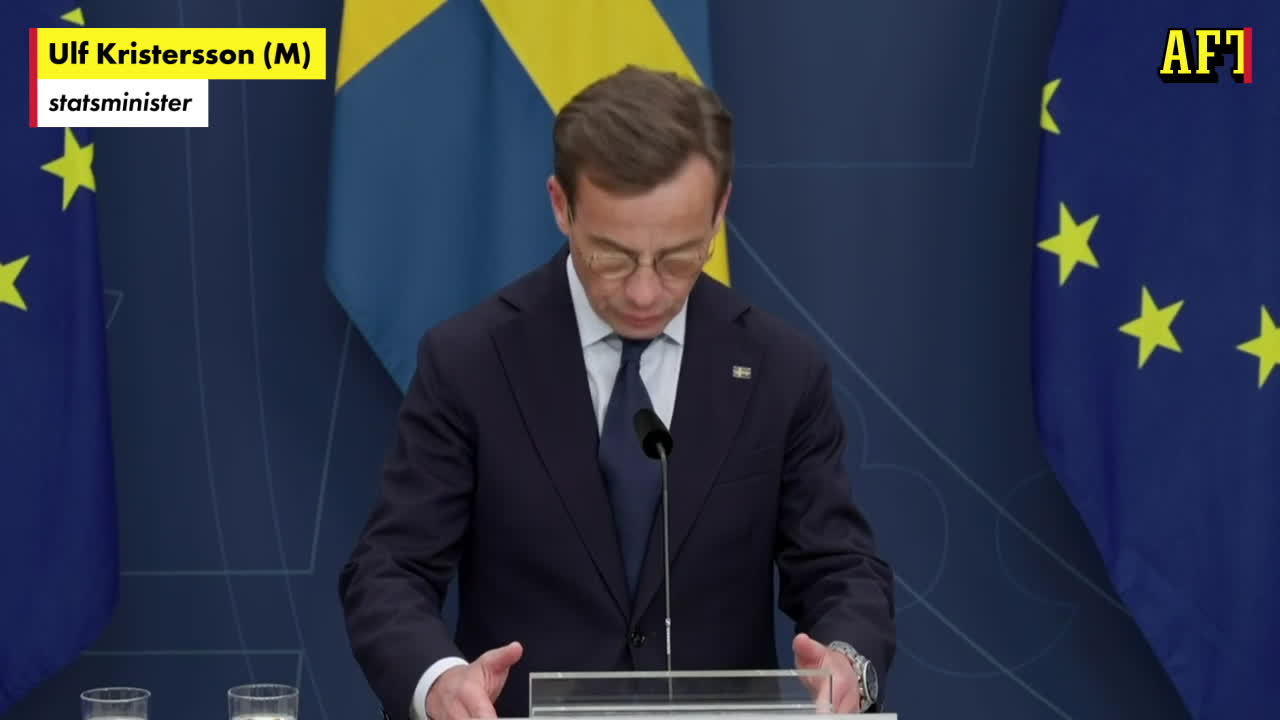 Kristersson: Den misstänkte terroristen har vistats i Sverige