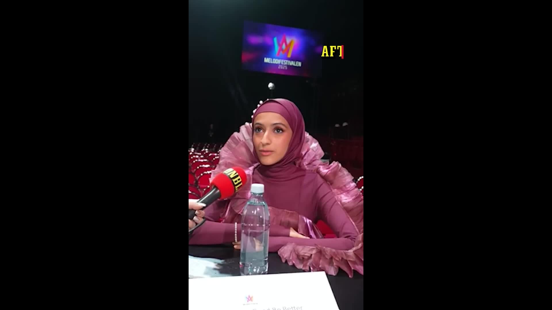 Eftersnack med artisternas efter fredagens genrep