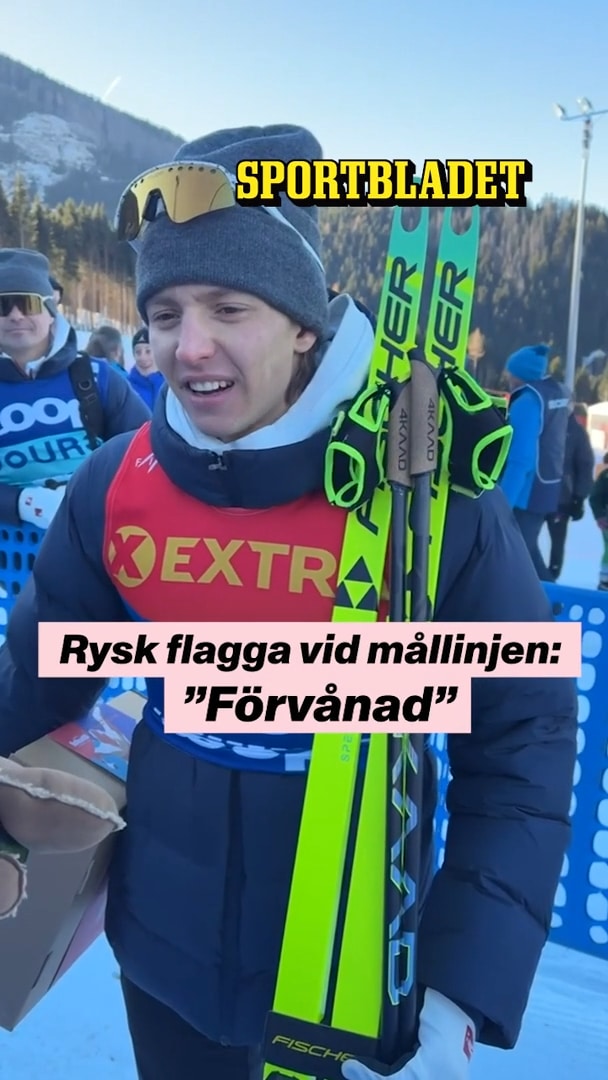 Ryssens reaktion på ryska flaggan: ”Förvånad”