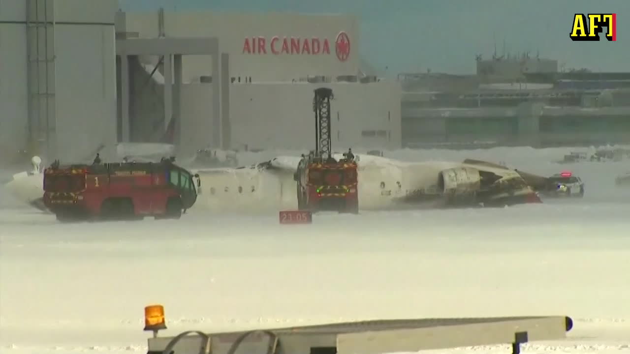 Flygplan har kraschat i Toronto