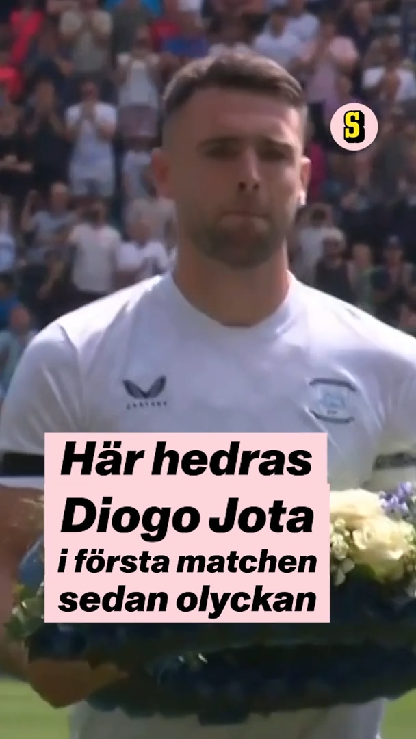 Diogo Jota hedrades innan första matchen sedan olyckan