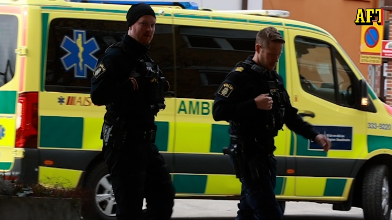 Larm om våldsbrott i Sundbyberg