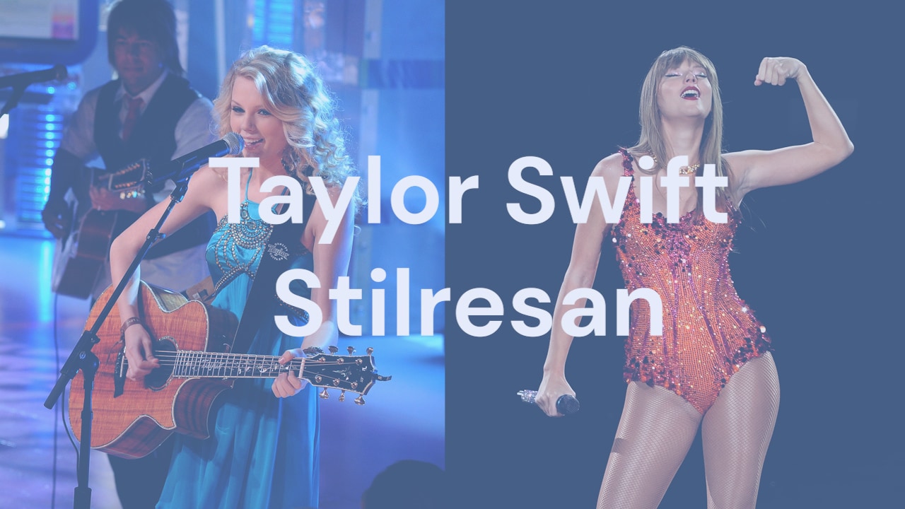 Se Taylor Swifts stilresa genom åren