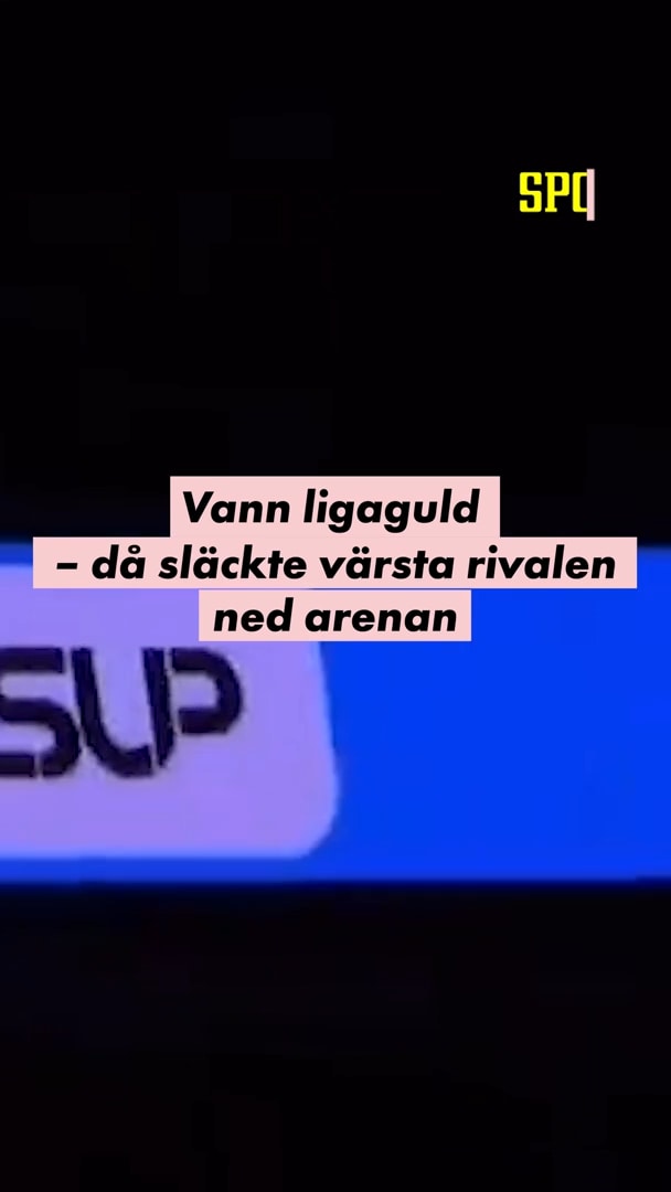 Vann ligan – då släckte rivalen ned arenan