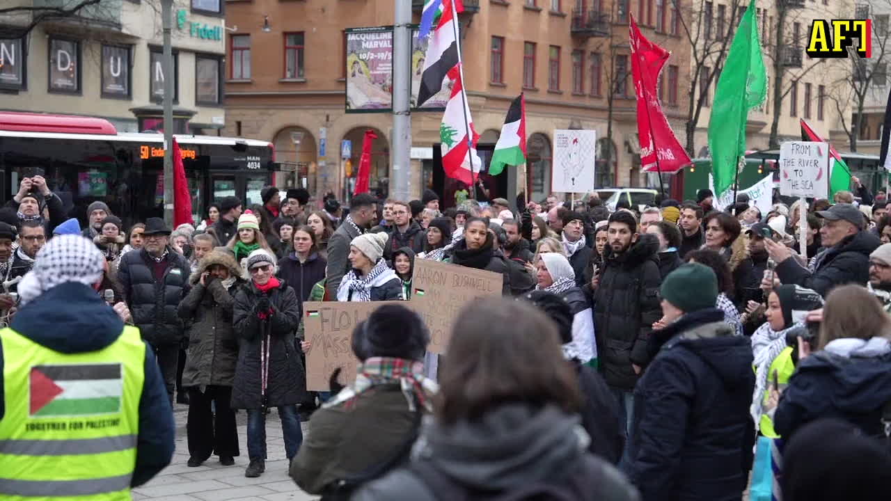 Demonstration för Palestina: Det sker ett folkmord