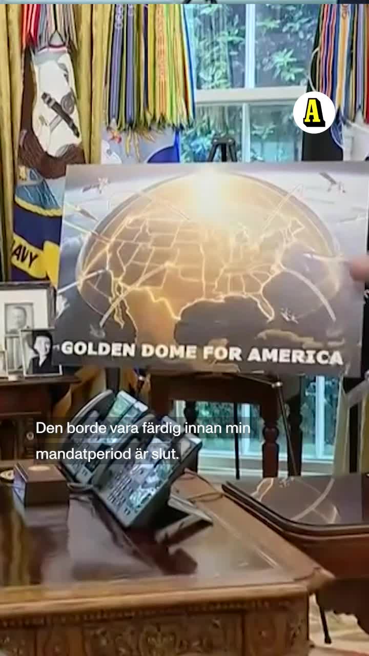 Trump presenterar "Golden Dome" – ska skydda mot attacker från rymden