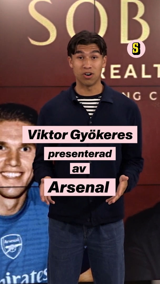 Viktor Gyökeres presenterad av Arsenal