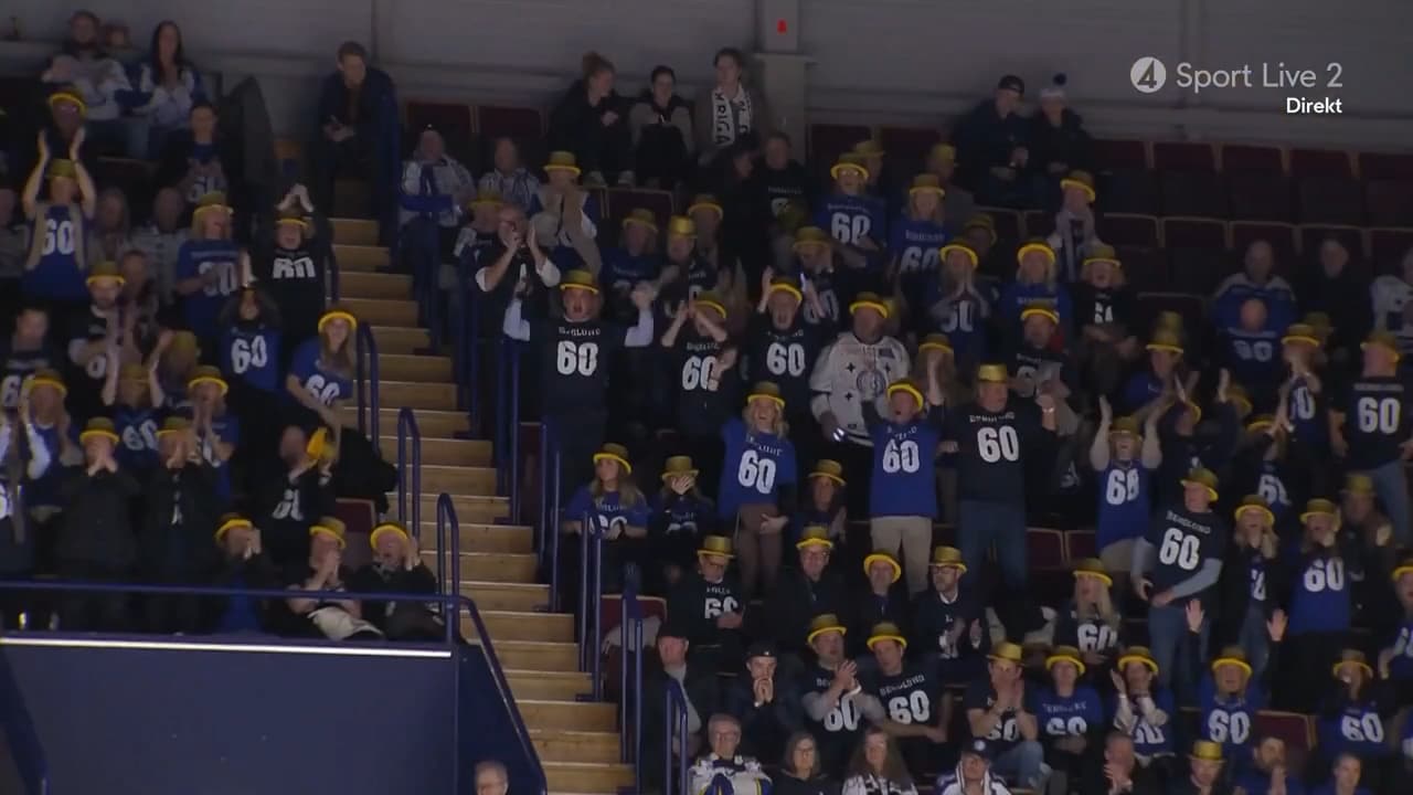 Charles Berglund fyller 60 år – och det firades på läktarplats.