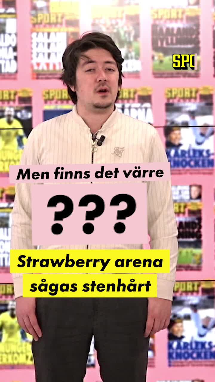 Är Strawberry arena Sveriges sämsta arenanamn?