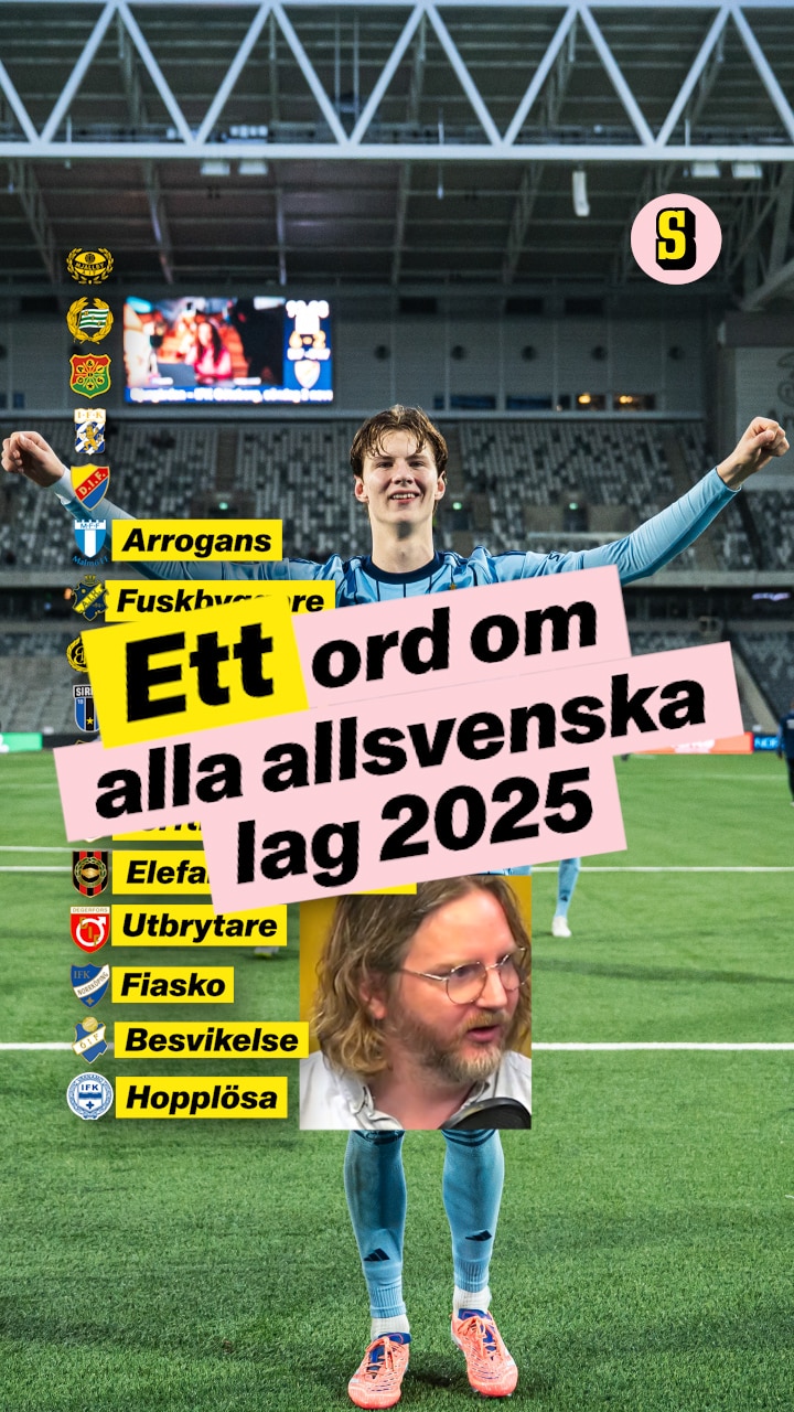 Ett enda ord om alla allsvenska lag säsongen 2025