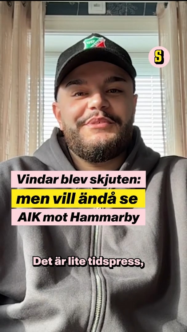 AIK-supportern: ”Blev skjuten i Gävle – nu hoppas jag få se derbyt”