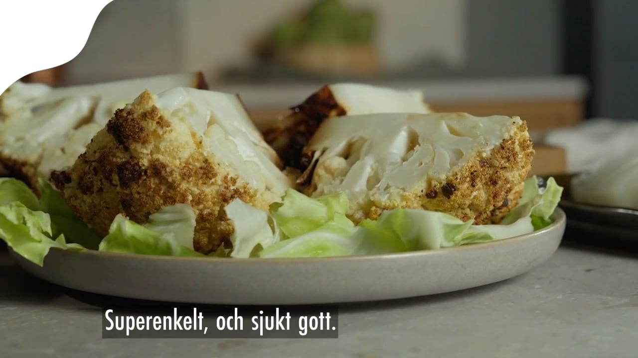 Smörgrilla blomkålen