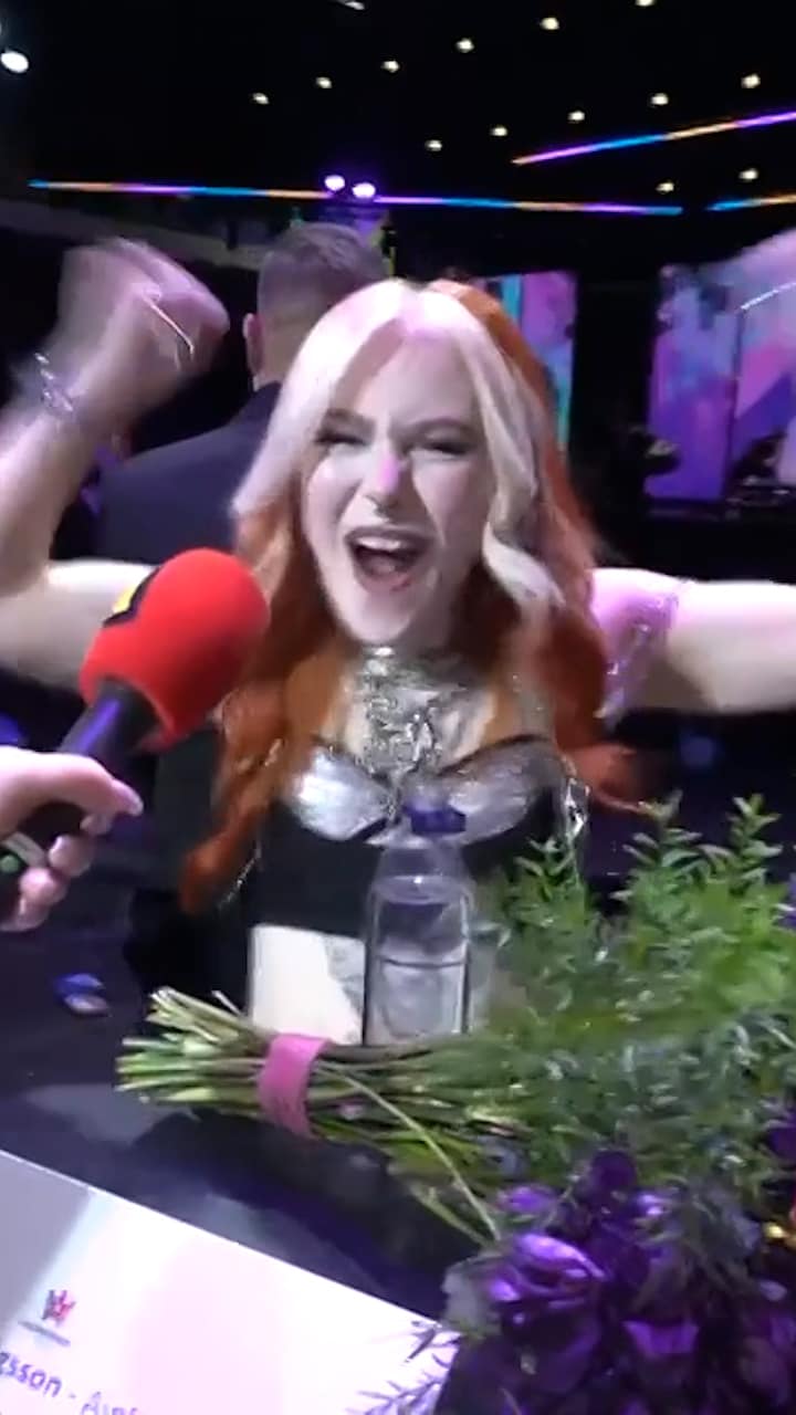 Saga Ludvigsson till Mellofinal – nära på att spy