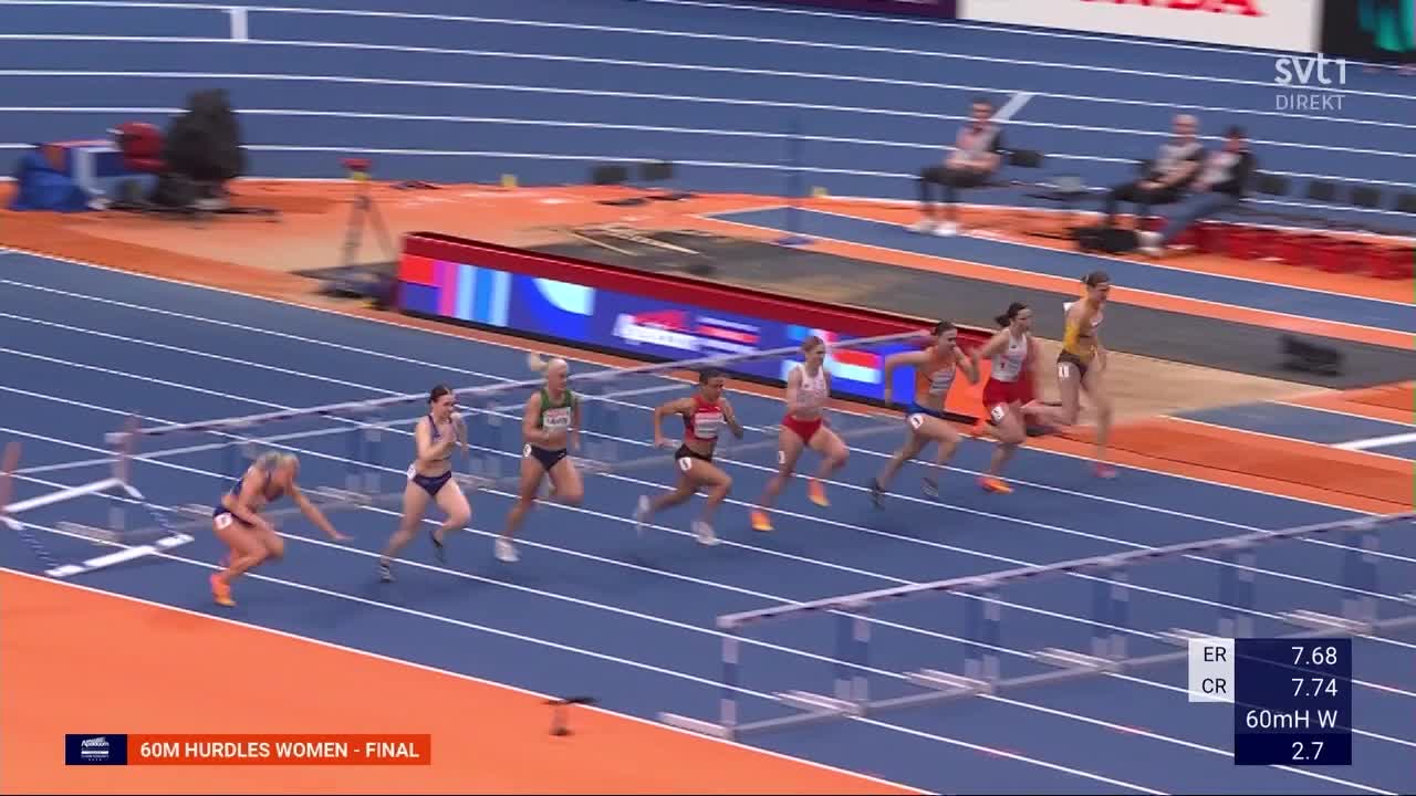 Susanna Kallurs Europarekord har slagits med en hundradel