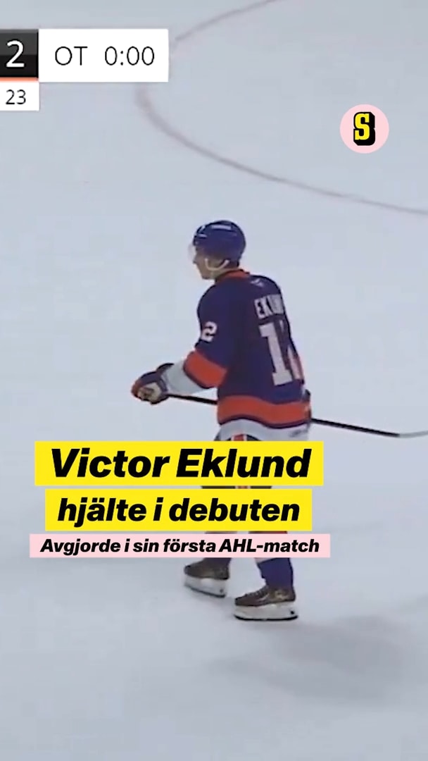 Svensken hjälte - avgjorde i sin första AHL-match