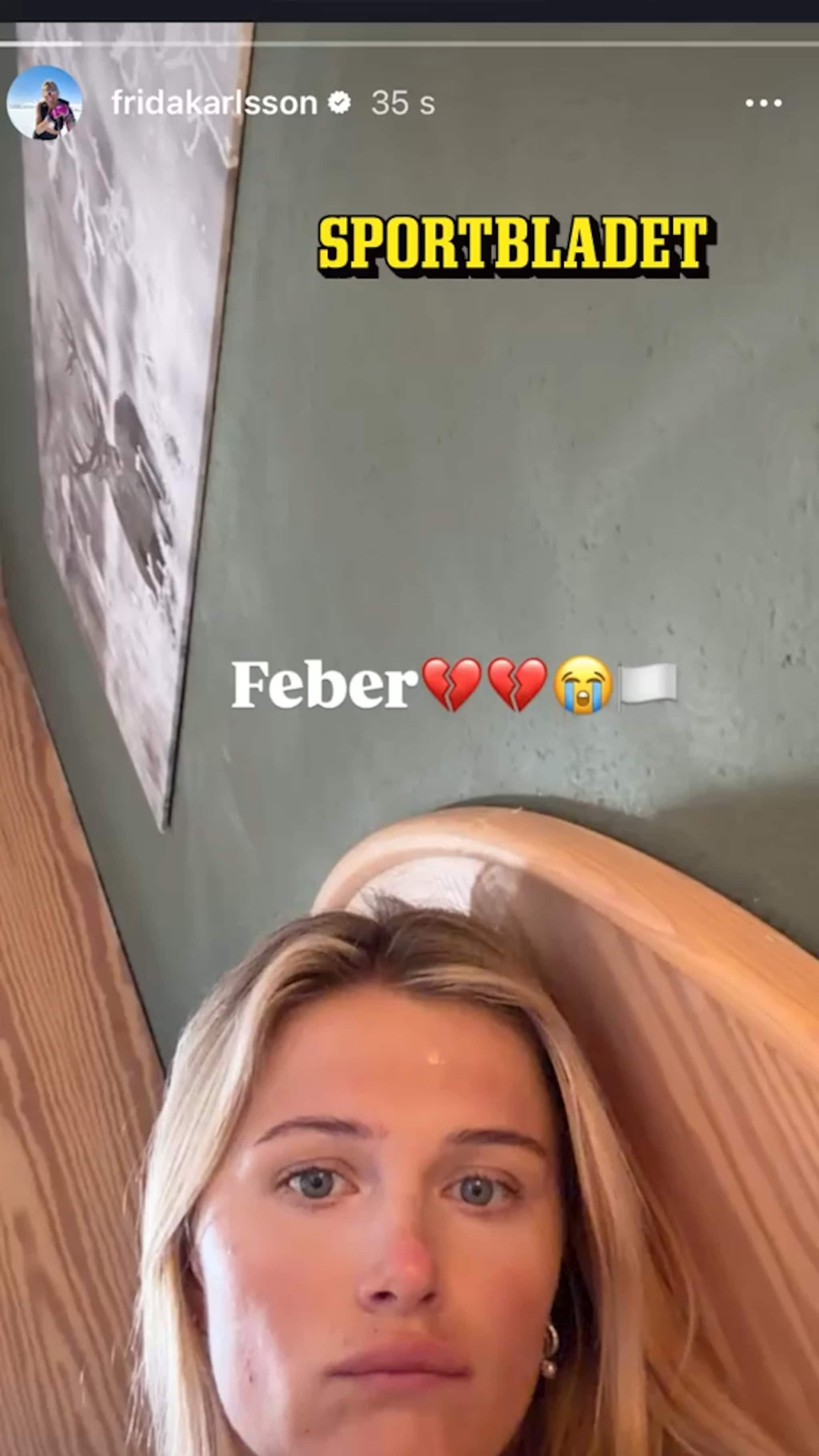 Fridas OS över – har feber